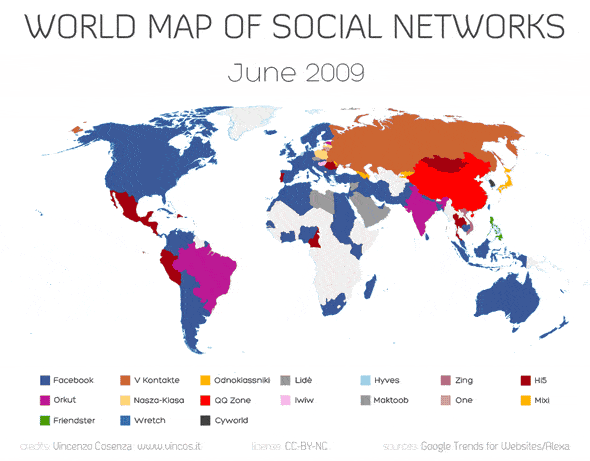mapa mundial de redees sociales animado