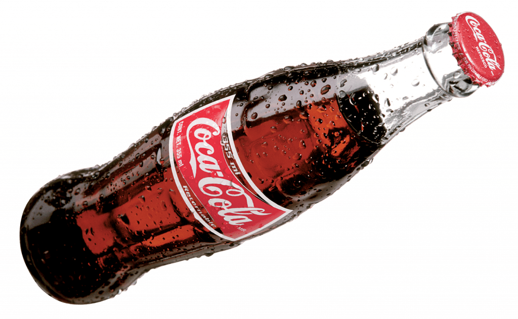 botella clásica coca cola