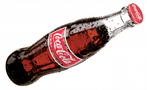botella clásica coca cola