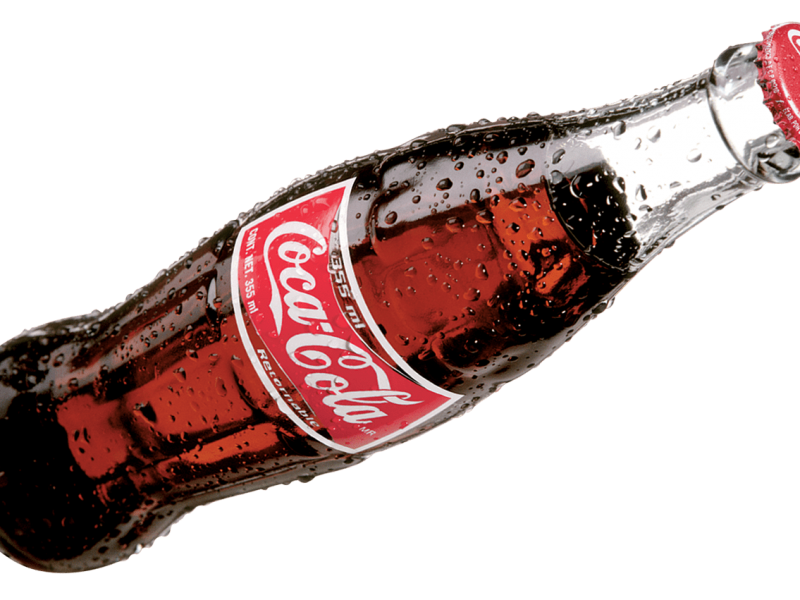 botella clásica coca cola
