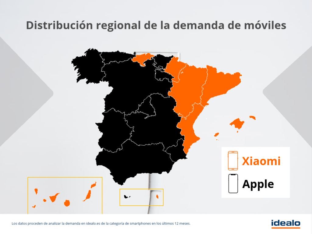 moviles por region mapa espana es