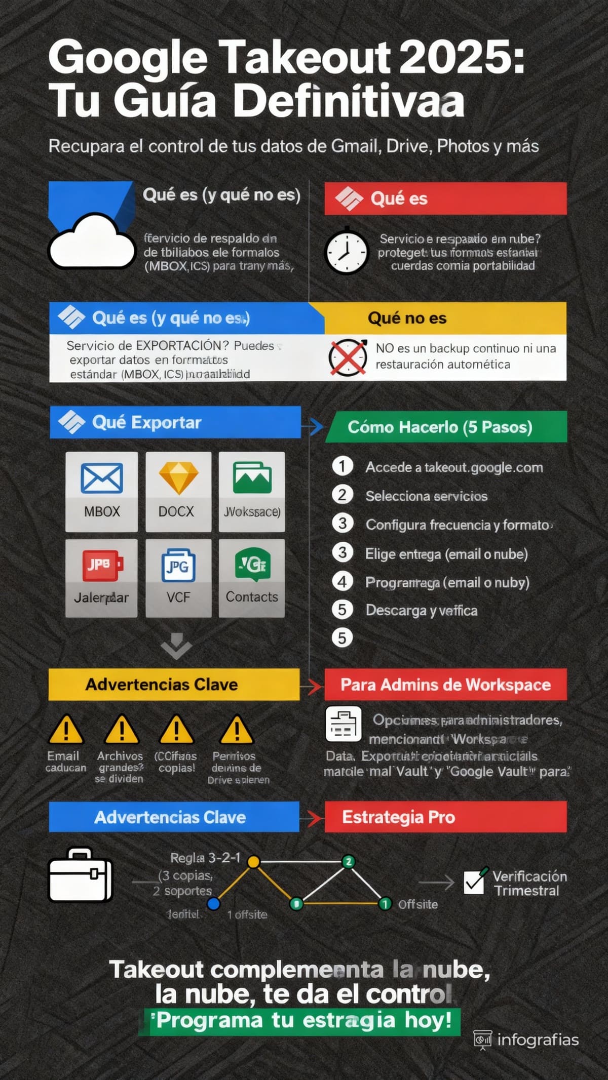 google takeout 2025 infografia