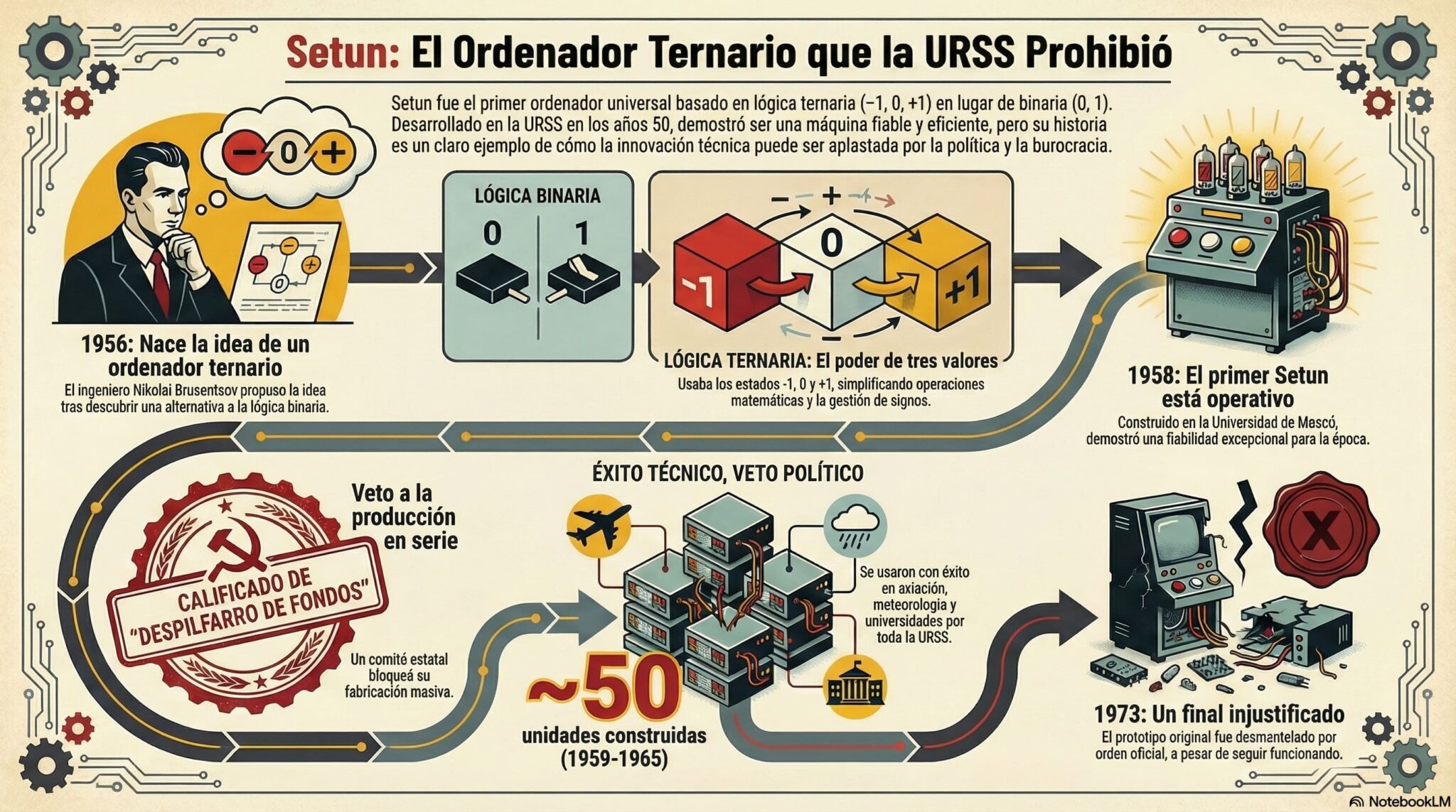 Nueva portada 2 Setun: el ordenador soviético que pensaba en tres estados, no en ceros y unos