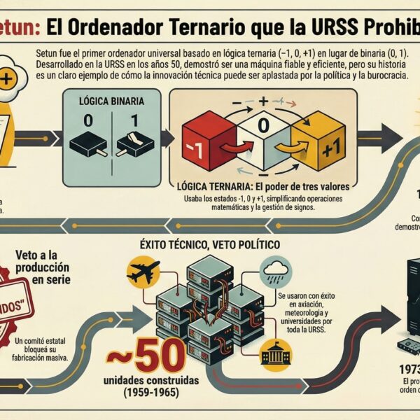 Setun: el ordenador soviético que pensaba en tres estados, no en ceros y unos