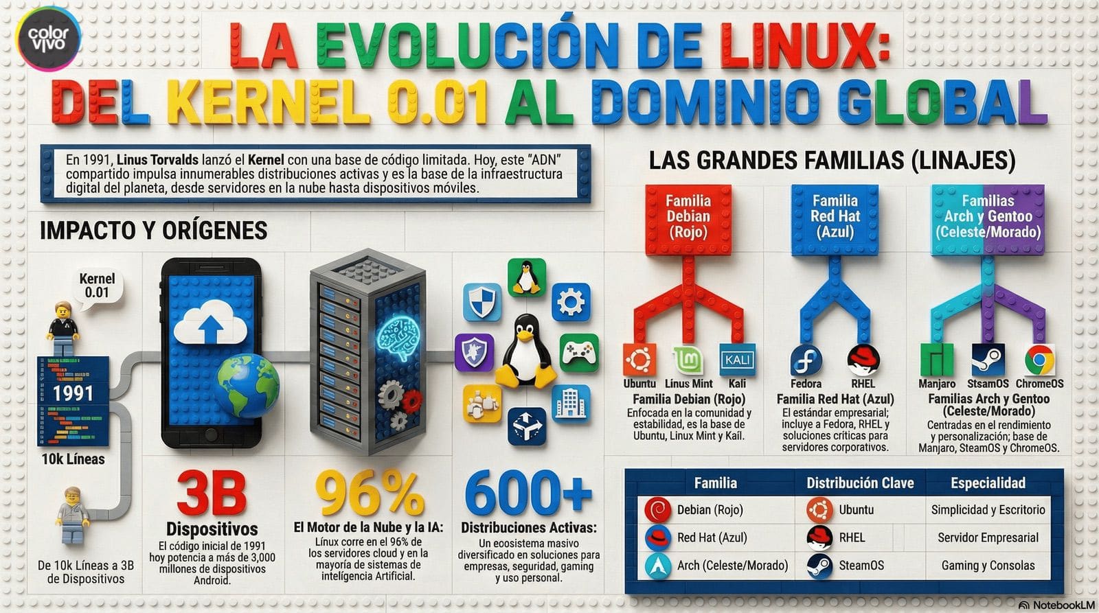 Nueva portada 1 La evolución de Linux en una infografía: del kernel de 1991 al ecosistema actual