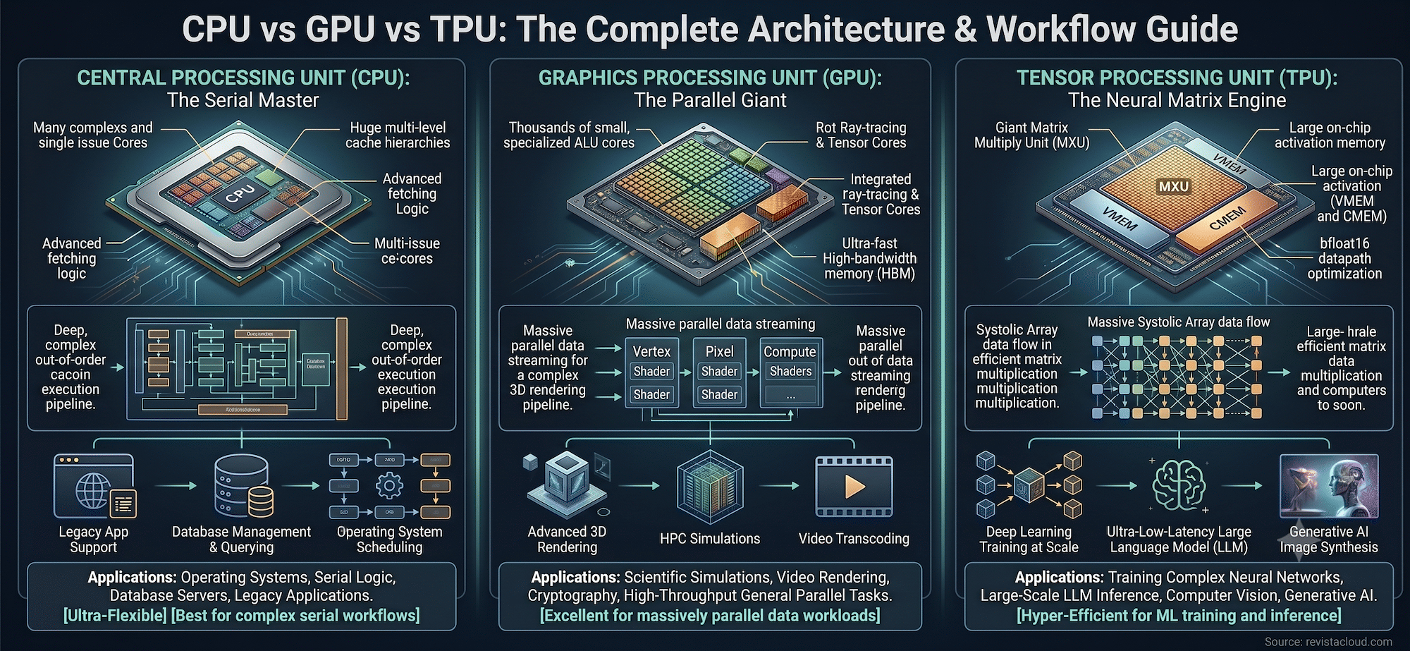 CPU, GPU o TPU: qué chip necesita cada tarea de inteligencia artificial